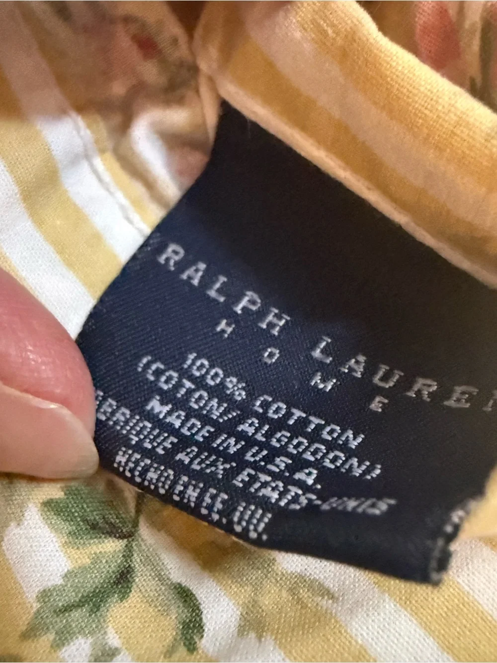 Ralph Lauren Home VINTAGE Sophie Brooke flat sheet FULL